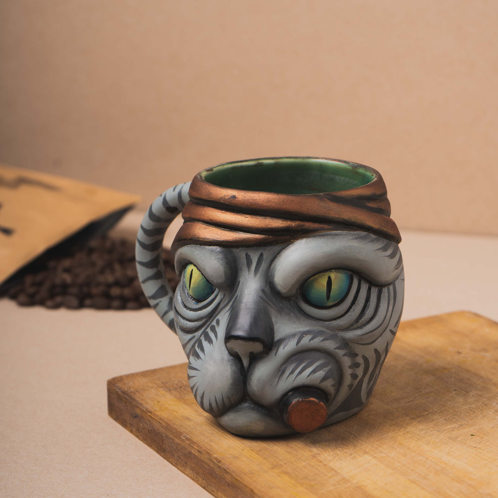 Gangster Cat | Handcrafted Stoneware Mug