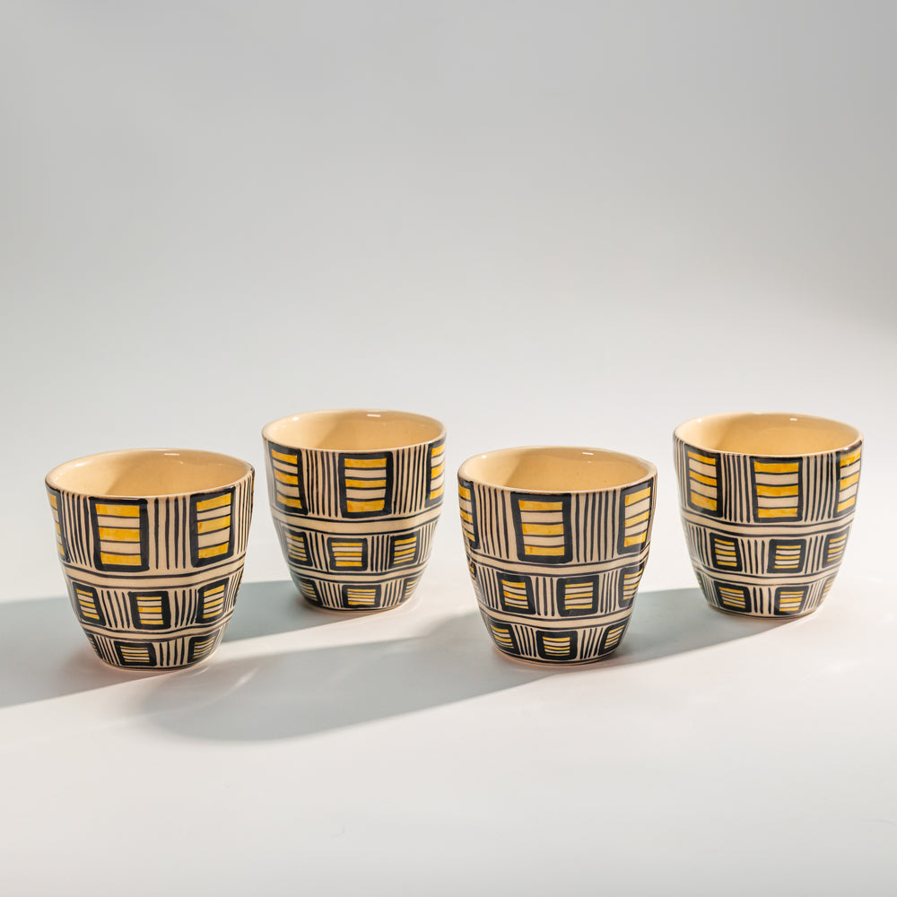 Rush Hour — Ceramic Tumbler | Set of 4