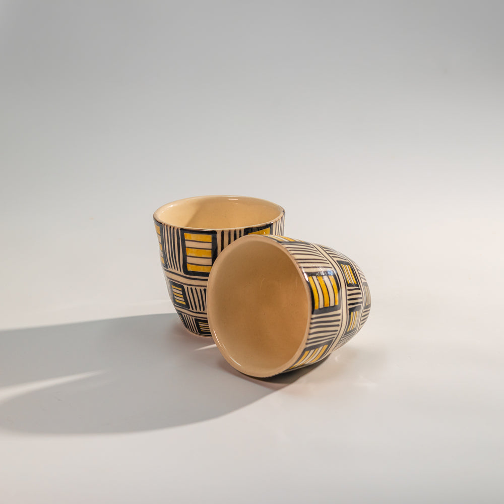 Rush Hour — Ceramic Tumbler | Set of 4