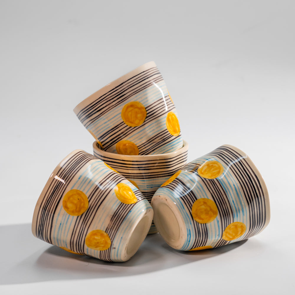 Sunny Side — Ceramic Tumbler | Set of 4