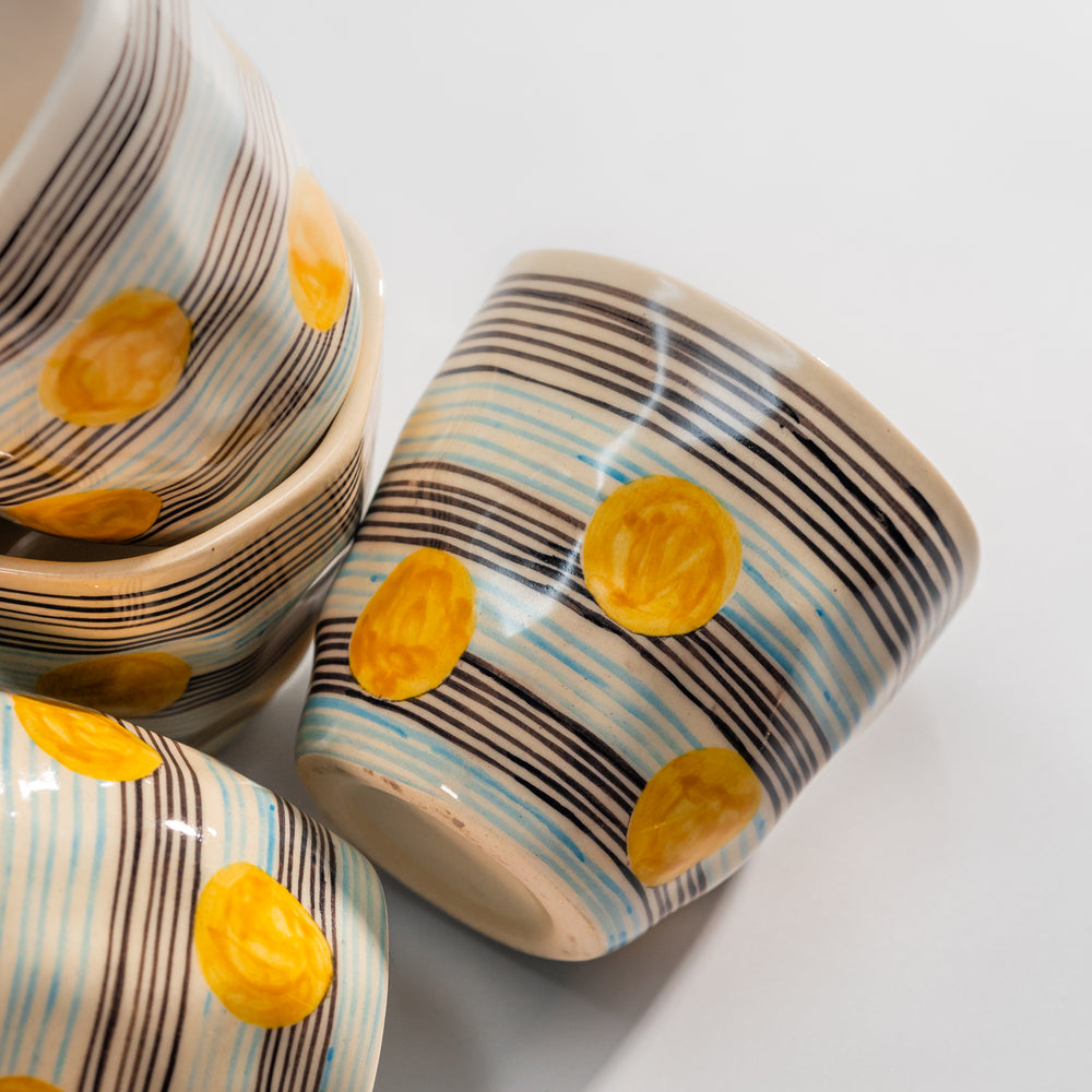Sunny Side — Ceramic Tumbler | Set of 4