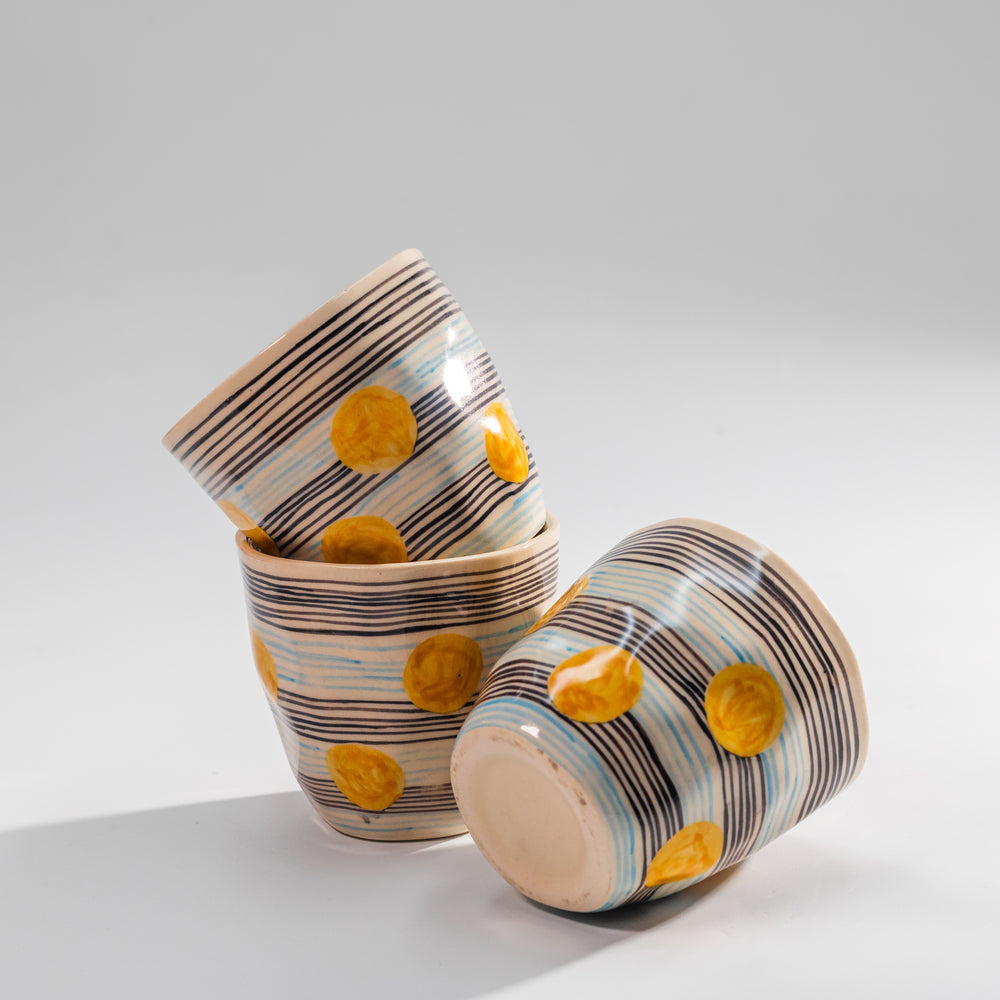 Sunny Side — Ceramic Tumbler | Set of 4