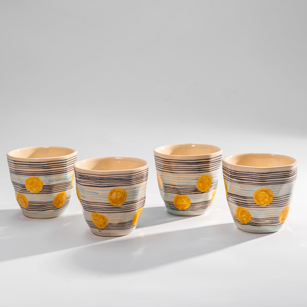 Sunny Side — Ceramic Tumbler | Set of 4